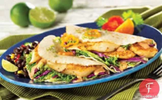 Tacos moale Tilapia cu cremă Chipotle