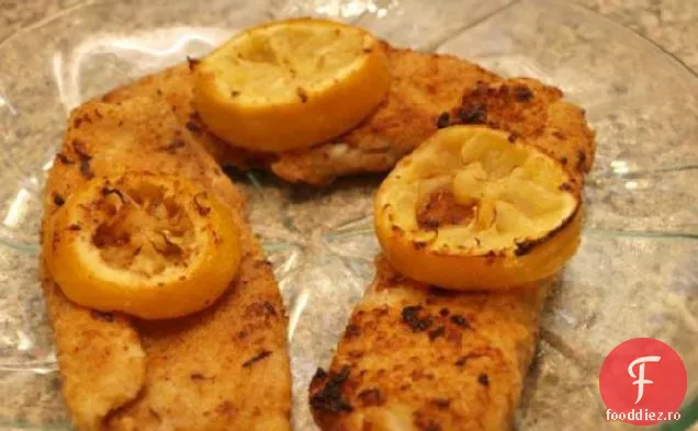 Tilapia Italiană Cu Crustă De Pesmet Cu Lămâie
