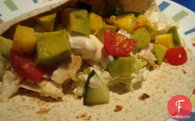 Tacos De Pește Cu Salsa De Mango