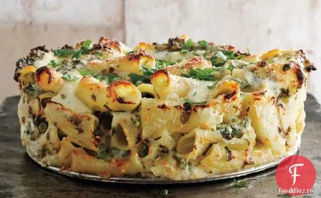 Paccheri Și Brânză Cu Mazăre Și Mentă