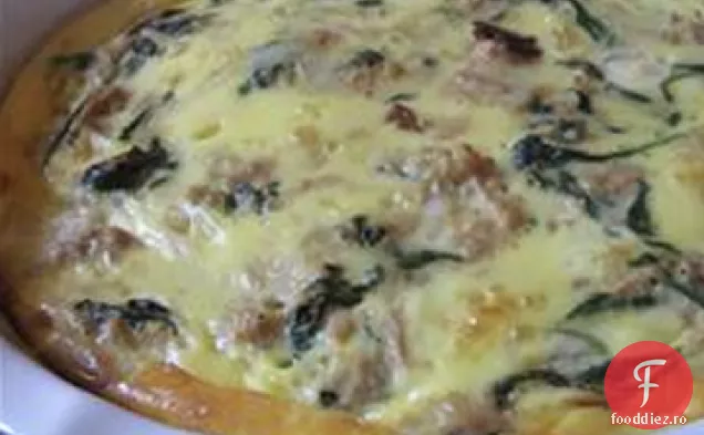 Cindy ' s ton, spanac și Bacon Quiche