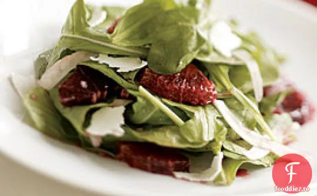 Salata De Rucola Cu Portocale Sangvine, Fenicul Si Ricotta Salata