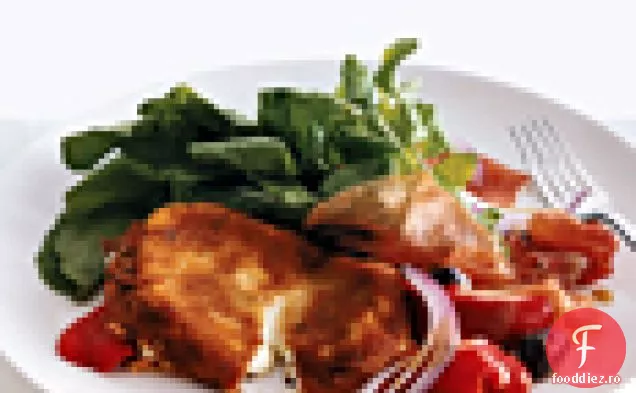 Mozzerella prăjită cu rucola și Prosciutto