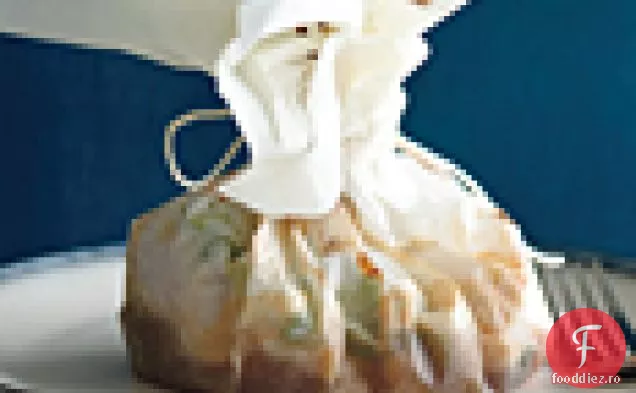 Sake biban de mare în pergament