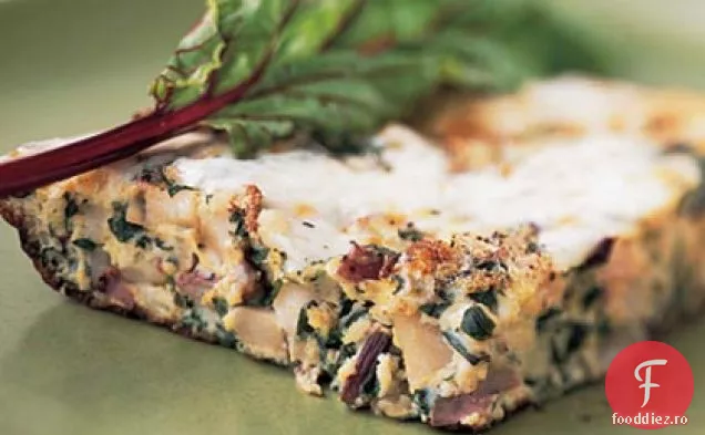 Cartofi și sfeclă verde Frittata