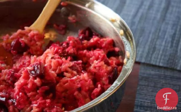 Risotto de sfeclă cu nuci și Brânză Gorgonzola