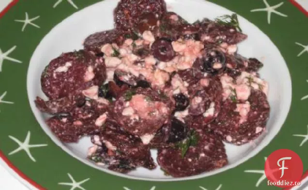 Salată de sfeclă prăjită cu măsline și Feta