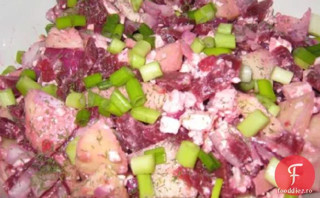Salată de mere de sfeclă, Feta și Granny Smith