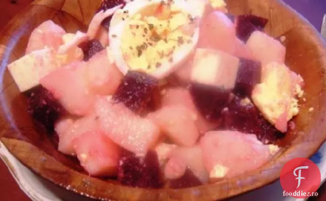 Salată De Cartofi Și Sfeclă Roșie (Fel De Mâncare Din Cipru )