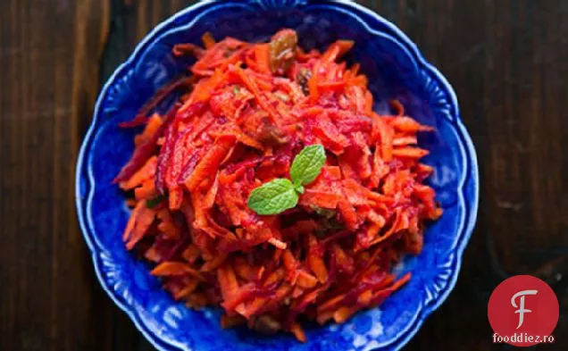 Salată marocană de morcovi și sfeclă rasă