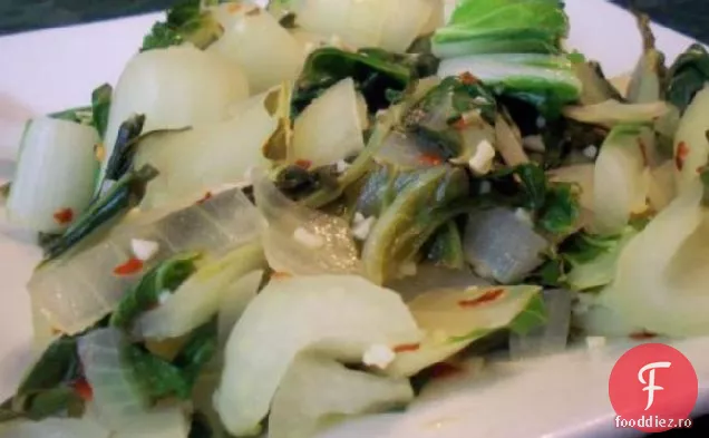 Se Amestecă Fry Bok Choy