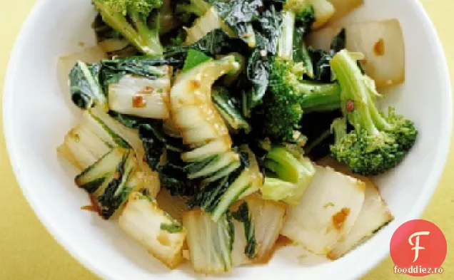Bok Choy și Broccoli sotate