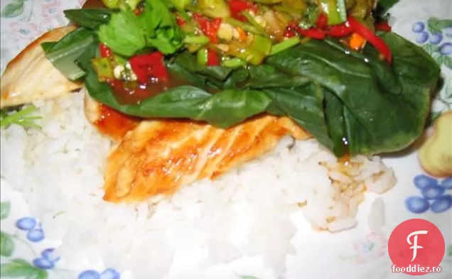 Pui De Tei Thailandez Cu Bok Choy