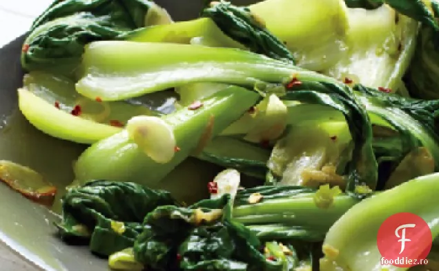 Baby Bok Choy cu Chile și usturoi