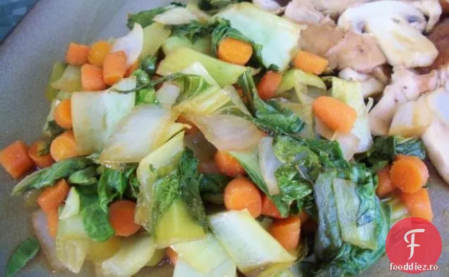 Bok Choy Cu Pansament În Stil Thailandez