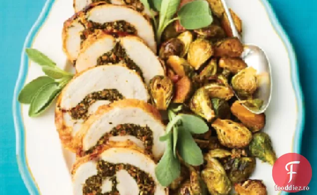 Piept de curcan umplut cu Kale și cârnați