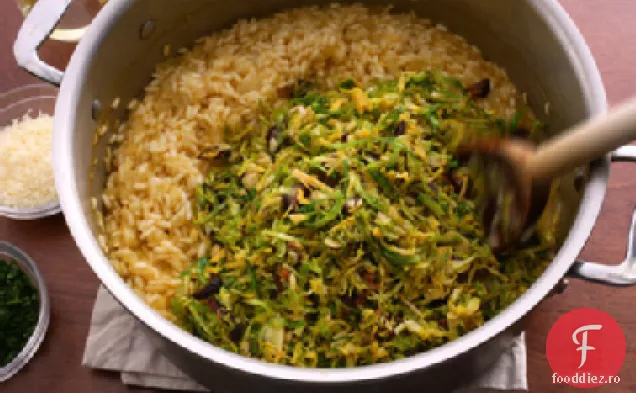 Rețetă de varză de Bruxelles și Risotto de lămâie