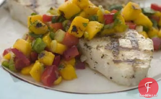Biban De Mare Chilian Cu Salsa De Mango La Grătar