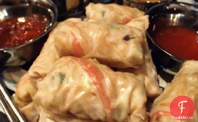 Rulouri Ușoare De Ouă Krab (Coapte Cu Conținut Scăzut De Grăsimi)