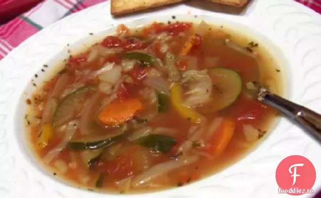 Supă de legume și orez cu recoltă lentă