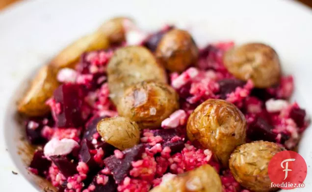 Salată De Sfeclă Roșie, Feta Și Grâu Bulgur