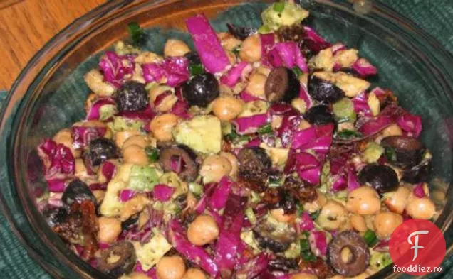 Salată de năut, Avocado și roșii uscate la soare