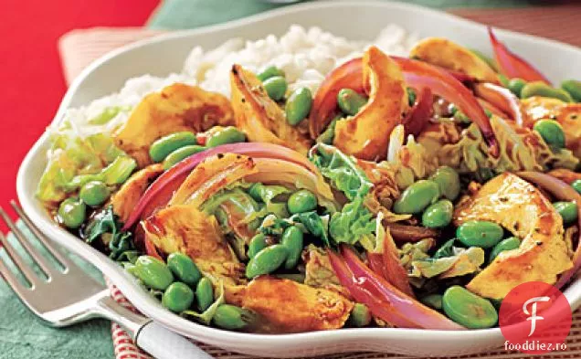 Pui-Edamame Stir-Fry