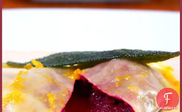 Ravioli De Sfeclă Roșie Și Sos De Portocale