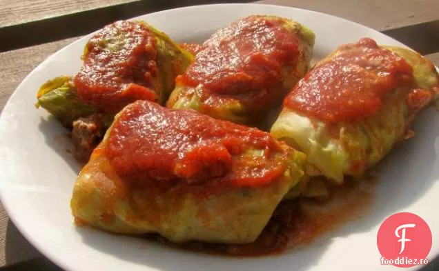 Varză fiartă și slănină