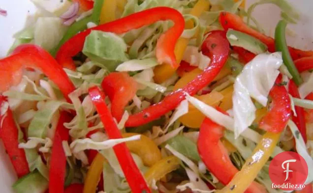 Ardei Gras Tricolor, Ananas Cole Slaw