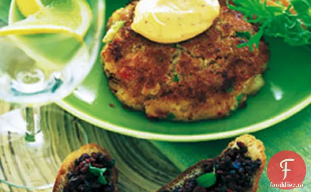Prăjituri de Crab cu maioneză de Chili roșu