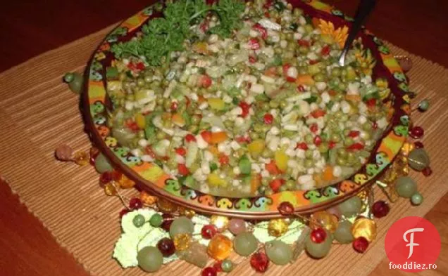 Salată de porumb și mazăre pentru copii