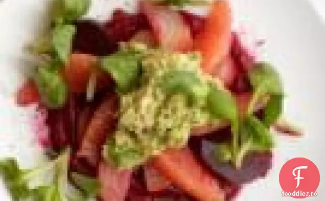 Sfeclă Și Avocado Zdrobit Cu Grapefruit