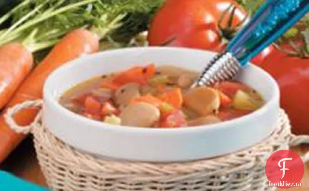 Supă De Legume Cu Fasole Cu Unt