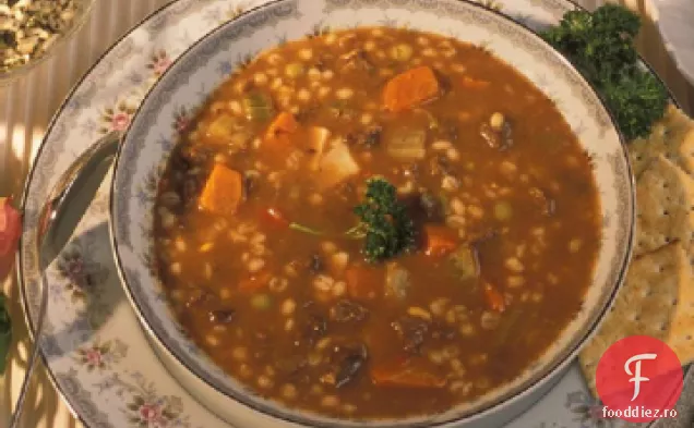Supă de vită, orz și legume