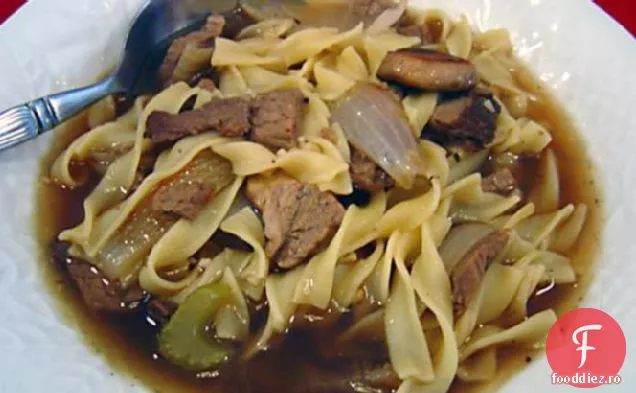 Supă De Friptură De Vită Rămasă (Și Friptură Rămasă!)