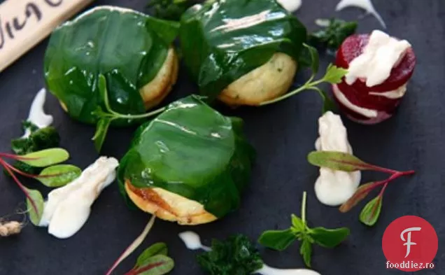 Usturoi Sălbatic Și Brânză De Capră Frittata