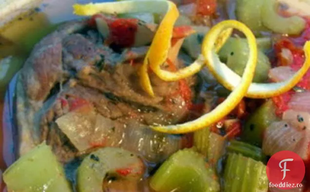 Osso Bucco (Gambe De Vițel) Cu Gremolata De Lămâie/Mandarină