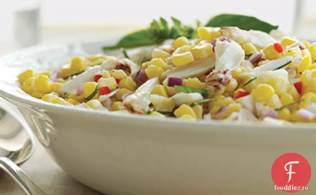 Salată răcită de porumb și Crab