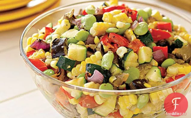 Salată De Sucotaș De Legume La Grătar