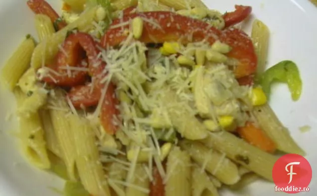 Pui Gradina Legume Penne