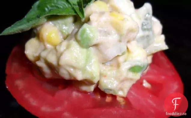 Salată de porumb Fiesta peste roșii