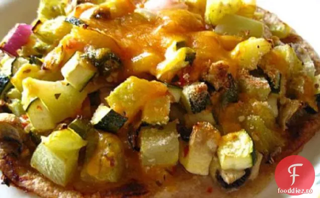 Pizza cu roșii verzi și dovlecei modul meu de a avea roșii verzi prăjite