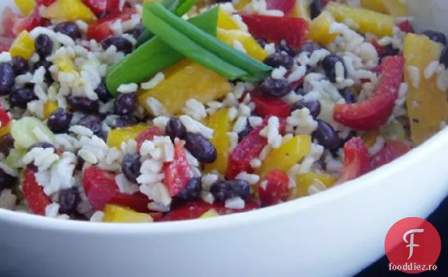 Salată de orez din Caraibe și fasole neagră