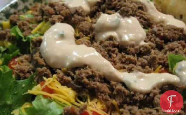 Salată Caesar De Sud-Vest Cu Sos Cremos Chipotle