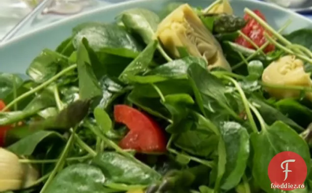 Salată de andive și Nasturel cu vinaigretă din semințe de muștar