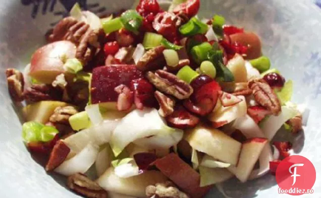 Salată belgiană de andive și mere cu vinetă de afine