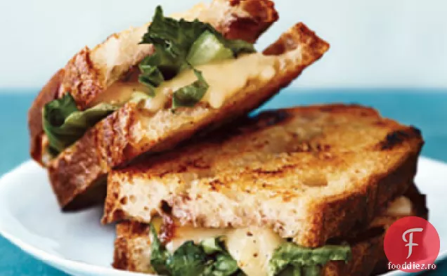 Brânză la grătar cu gem de ceapă, Taleggio și Escarole