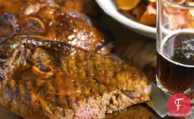 Fripturi de miel la grătar cu saramură Guinness