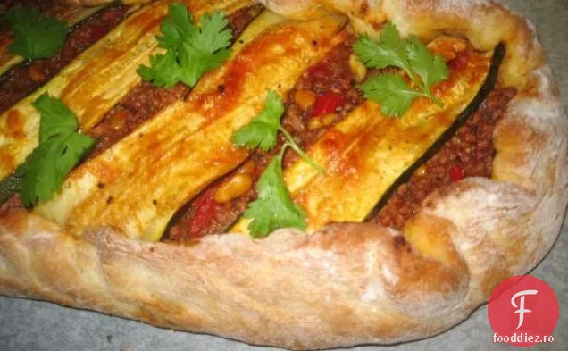Pide marocan de miel și dovlecei